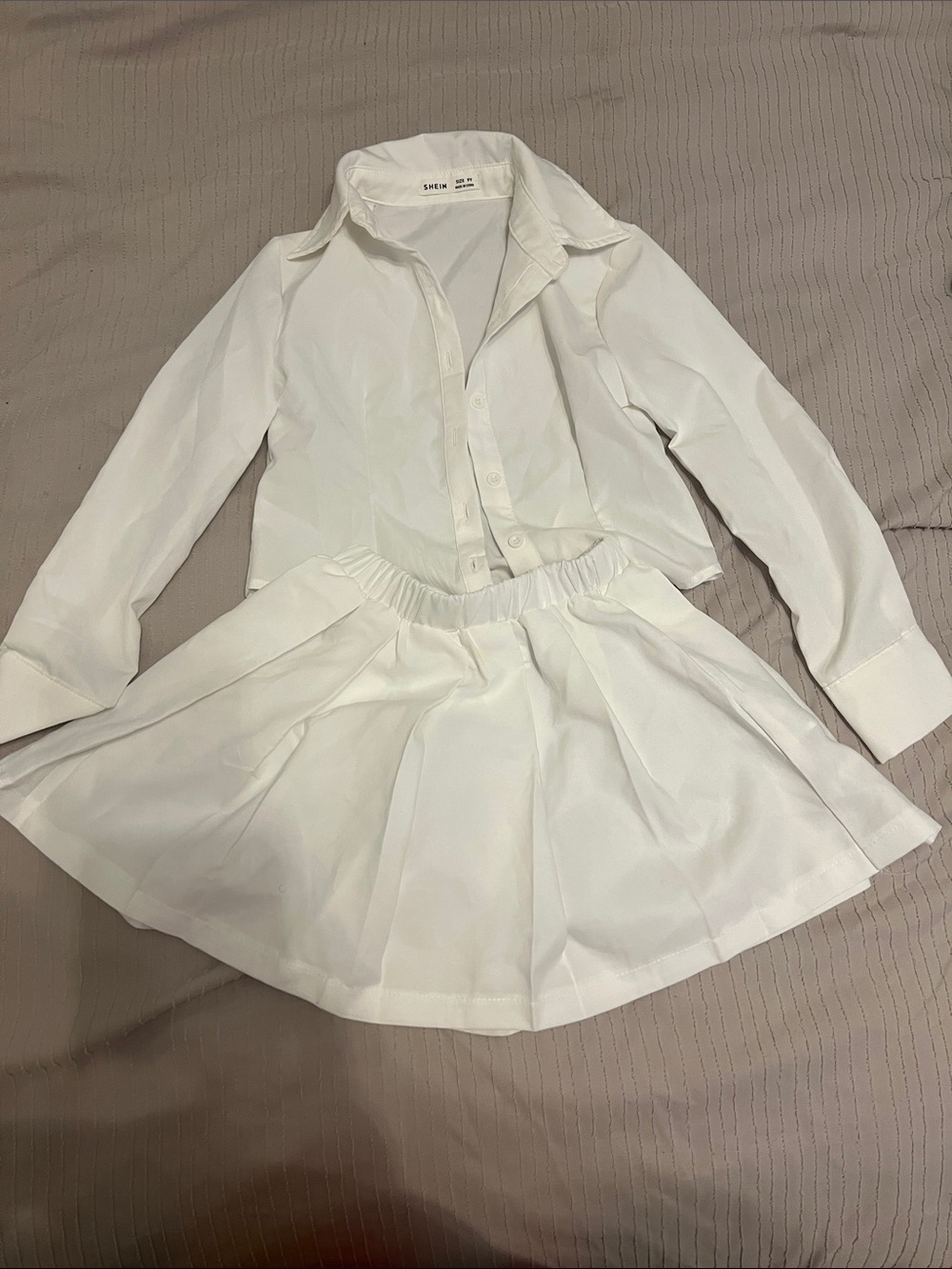 White Pleated Mini Skirt - Classic Girl’s Tennis Style